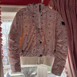 LoveShackFancy Bogner Fire & Ice Pink Floral Ski Jacket
